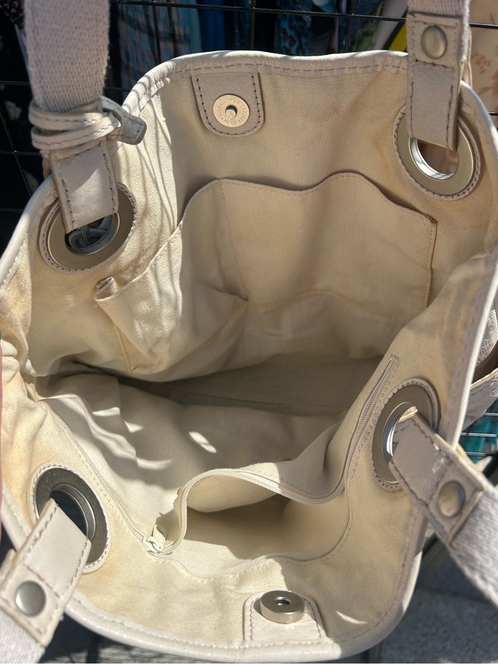 Fossil leather tote - Picture 7 of 8